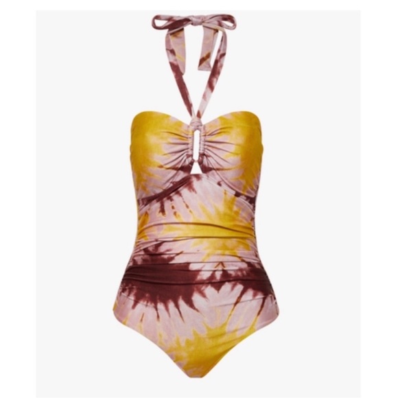 Zimmermann Shelly Tie Dye One Piece Swimsuit